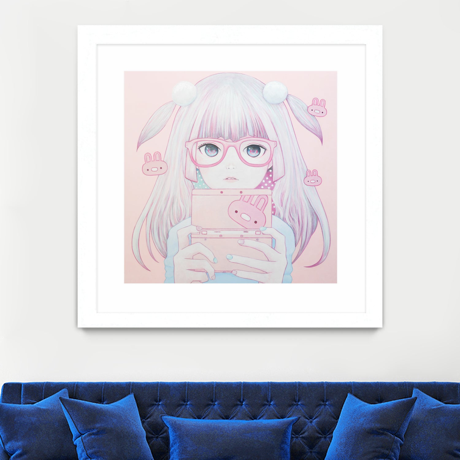 Gamer Girl 4 by Kaoru Hasegawa on GIANT ART - pink mixed media