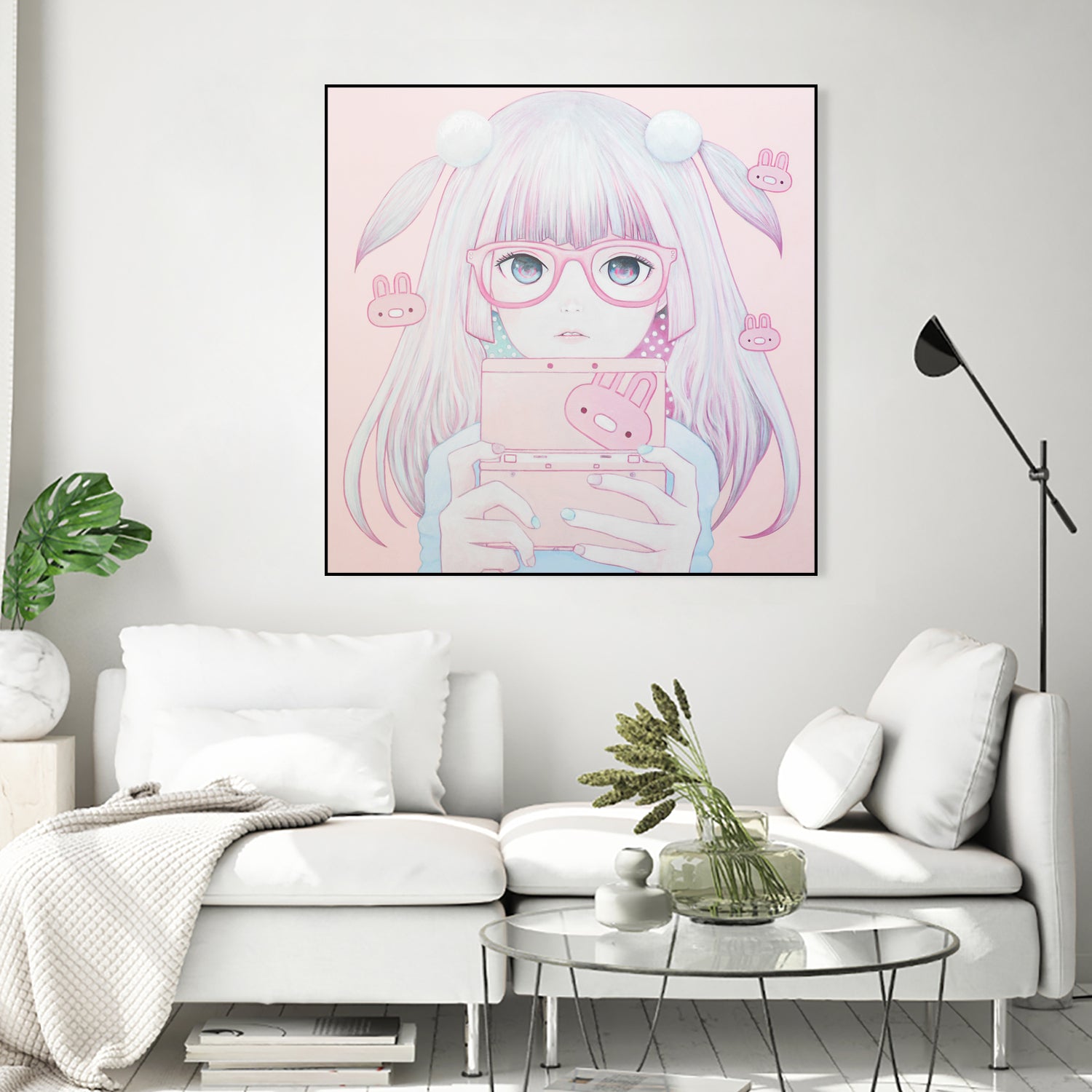 Gamer Girl 4 by Kaoru Hasegawa on GIANT ART - pink mixed media