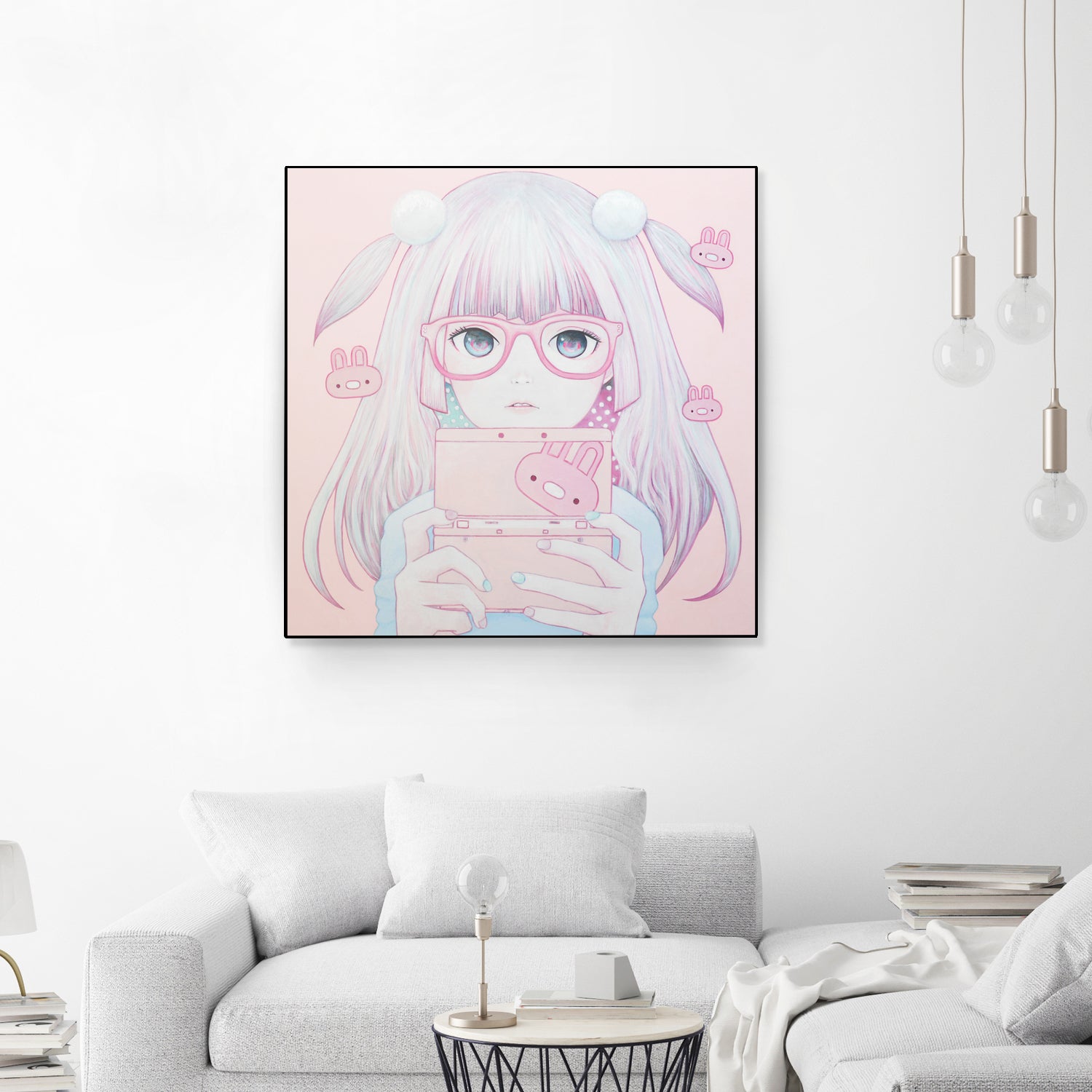 Gamer Girl 4 by Kaoru Hasegawa on GIANT ART - pink mixed media