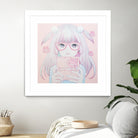 Gamer Girl 4 by Kaoru Hasegawa on GIANT ART - pink mixed media