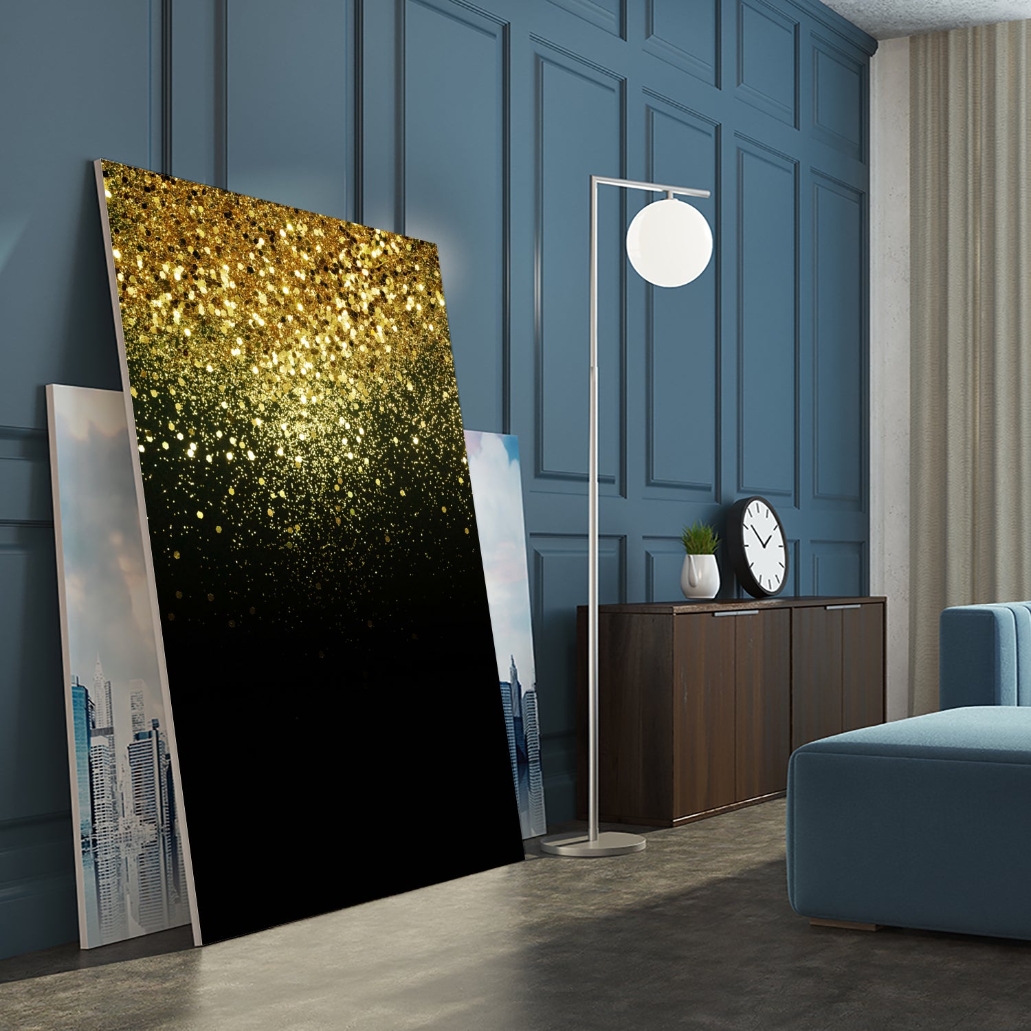 Sparkling Gold Glitter Glam #1 #shiny #decor #art by Anita & Bella Jantz on GIANT ART - yellow photo manipulation