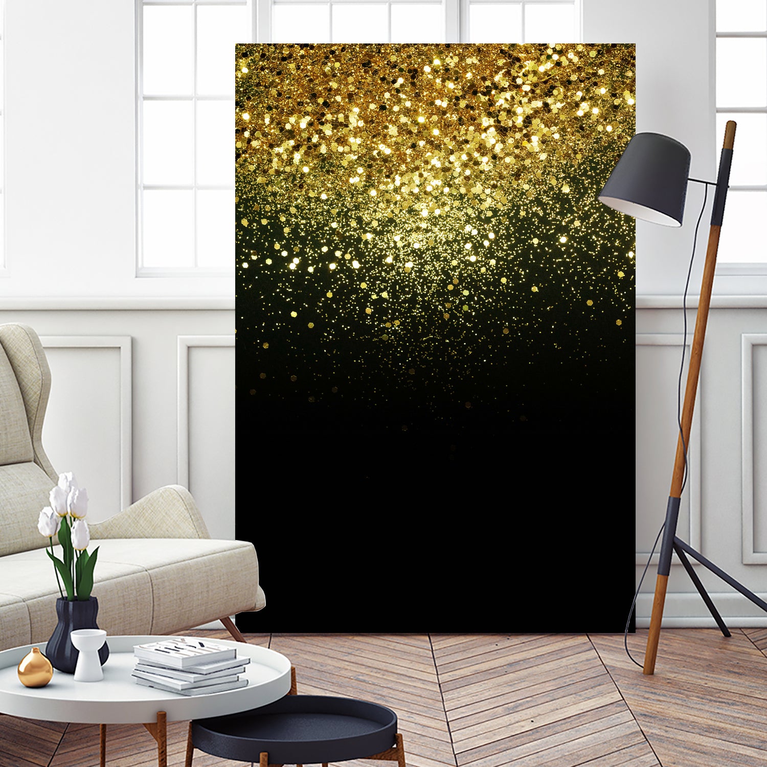 Sparkling Gold Glitter Glam #1 #shiny #decor #art by Anita & Bella Jantz on GIANT ART - yellow photo manipulation