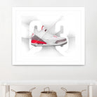 Air Jordan 03s by Francesco Scura on GIANT ART - red digital painting