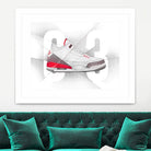 Air Jordan 03s by Francesco Scura on GIANT ART - red digital painting