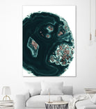 Malachite with Rose Gold Glitter #1 #shiny #gem #decor #art by Anita & Bella Jantz on GIANT ART - green photo illustration