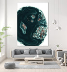 Malachite with Rose Gold Glitter #1 #shiny #gem #decor #art by Anita & Bella Jantz on GIANT ART - green photo illustration