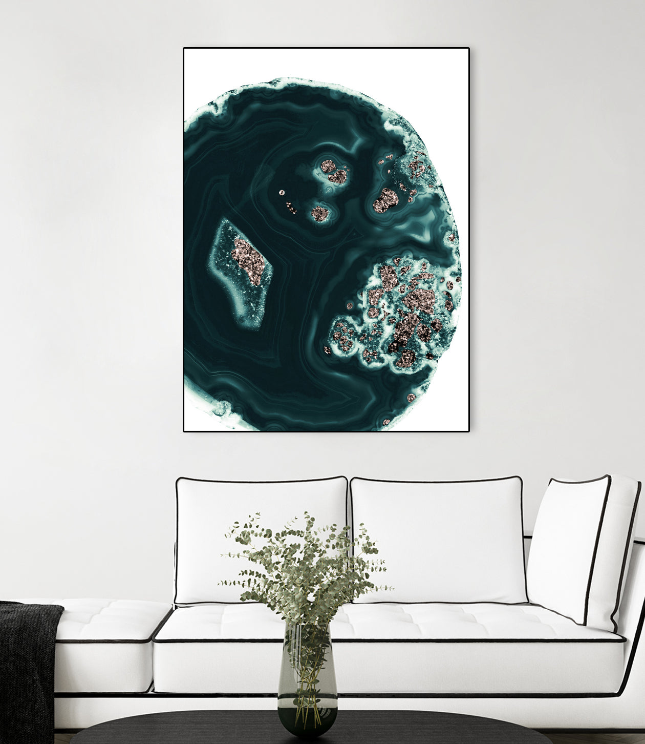 Malachite with Rose Gold Glitter #1 #shiny #gem #decor #art by Anita & Bella Jantz on GIANT ART - green photo illustration