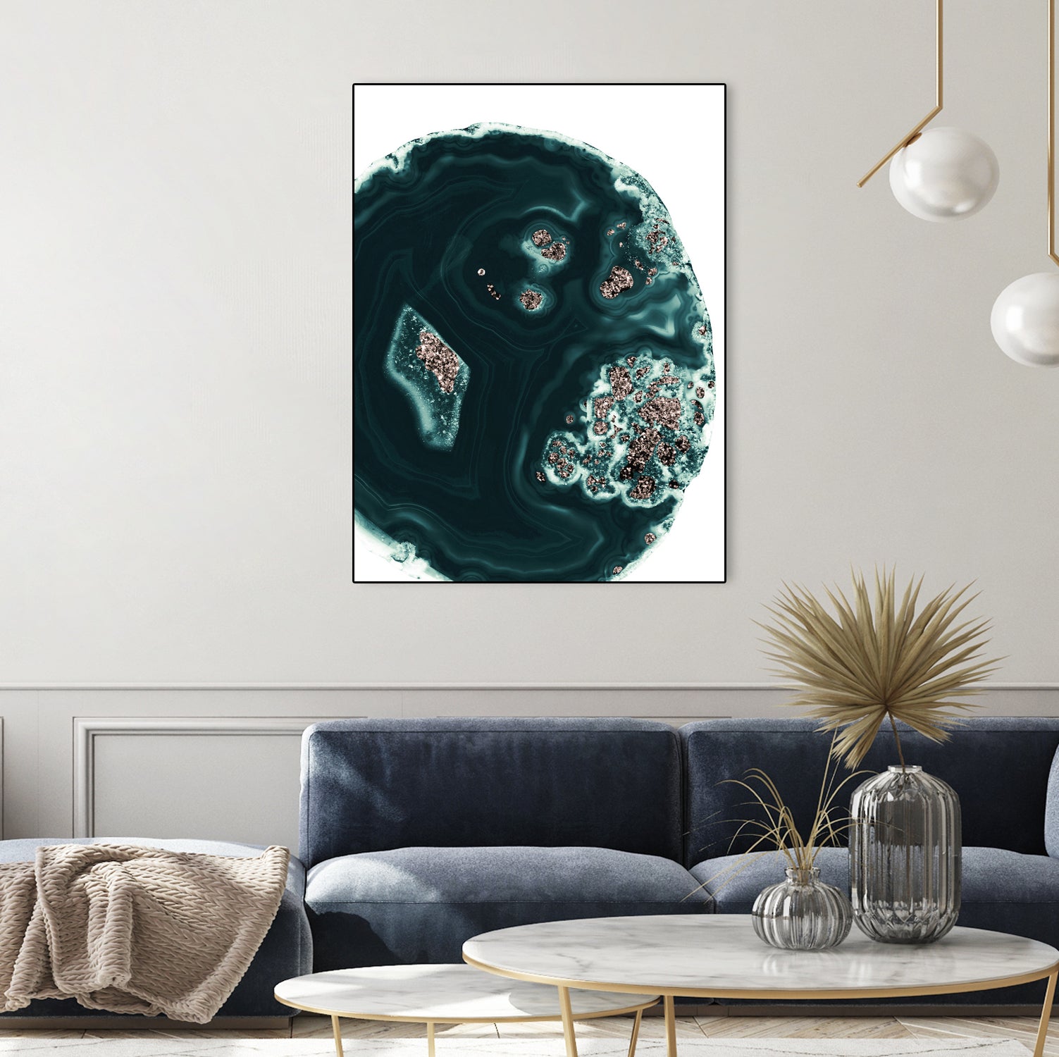 Malachite with Rose Gold Glitter #1 #shiny #gem #decor #art by Anita & Bella Jantz on GIANT ART - green photo illustration