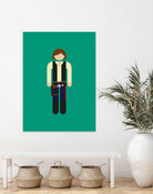 Han 01 by Viktor Hertz on GIANT ART - green vector illustration