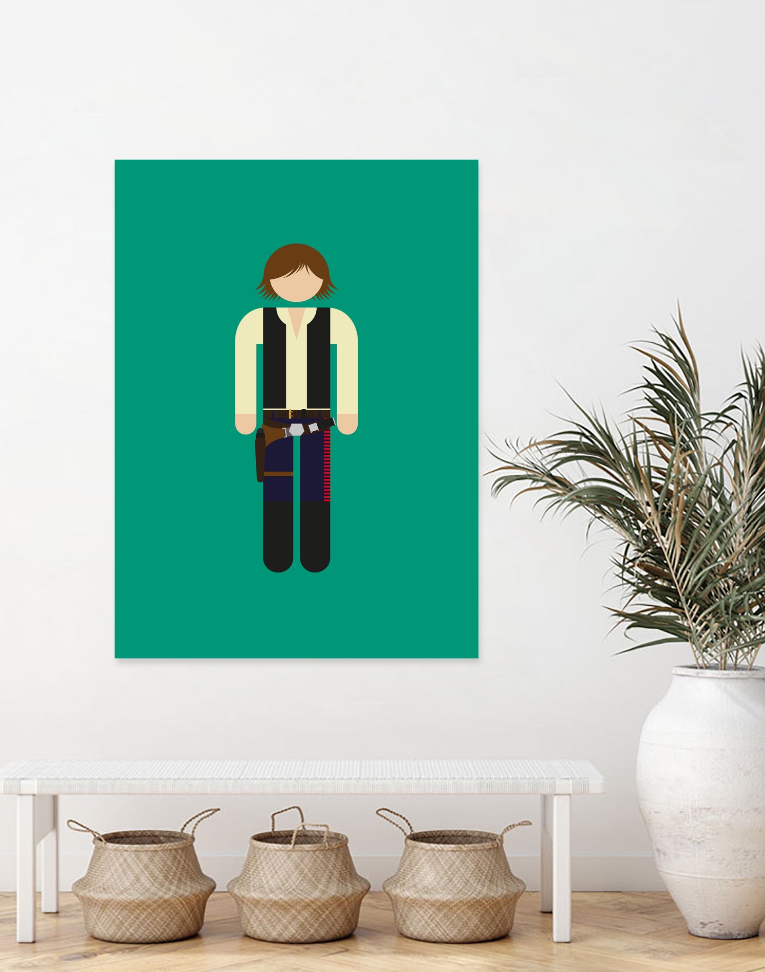 Han 01 by Viktor Hertz on GIANT ART - green vector illustration