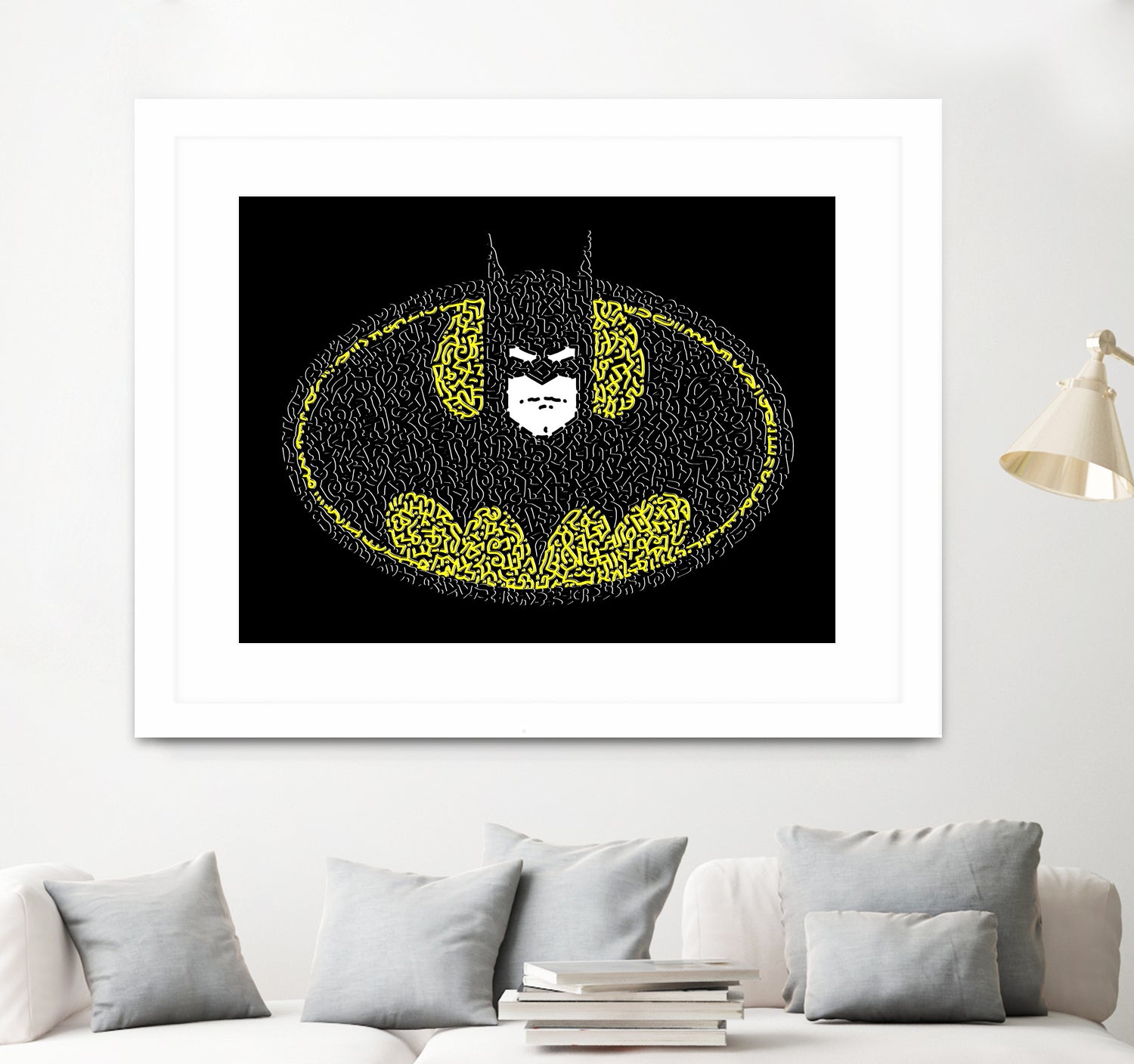 Batman Logo by Caroline BESSIERES on GIANT ART - black digital drawing