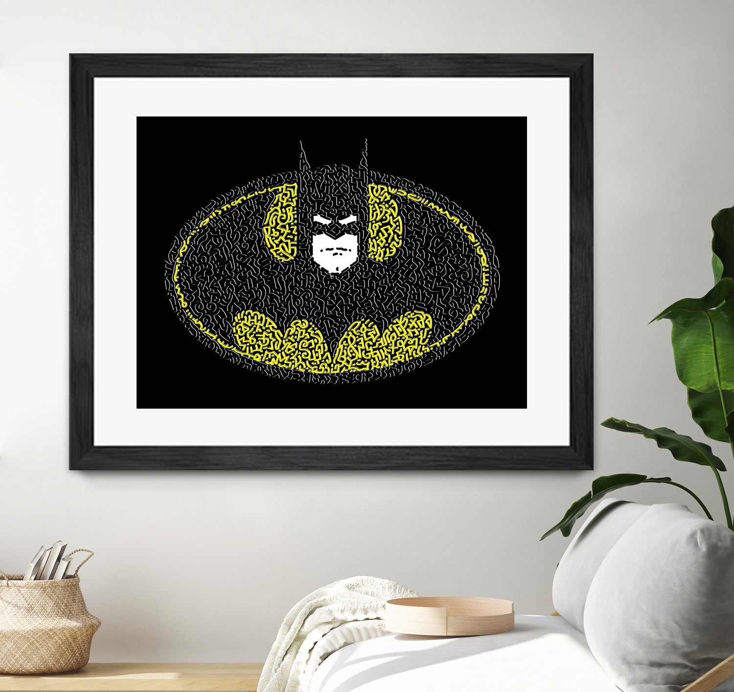 Batman Logo by Caroline BESSIERES on GIANT ART - black digital drawing