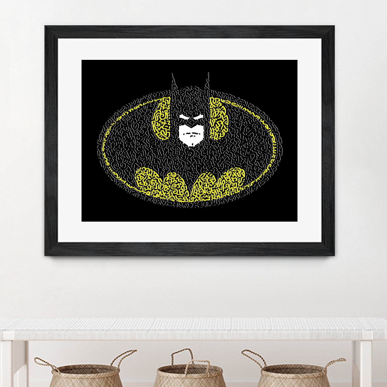 Batman Logo by Caroline BESSIERES on GIANT ART - black digital drawing