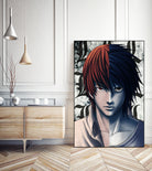 DEATHNOTE L and light by MCAshe 24 on GIANT ART - gray digital painting