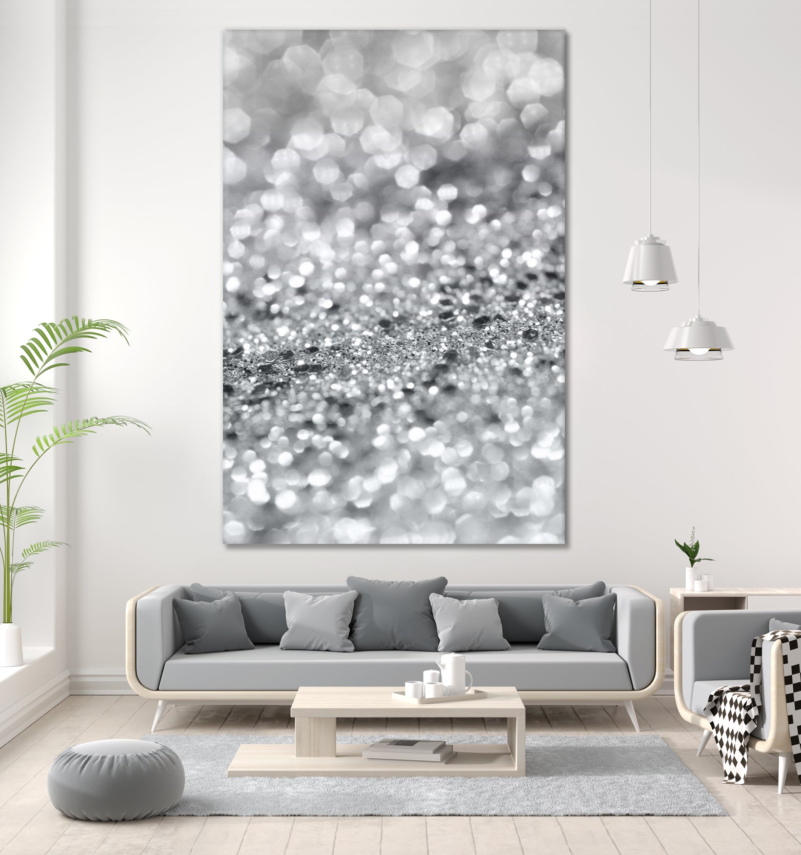 Silver Gray Lady Glitter #1 #shiny #decor #art by Anita & Bella Jantz on GIANT ART - gray photo manipulation