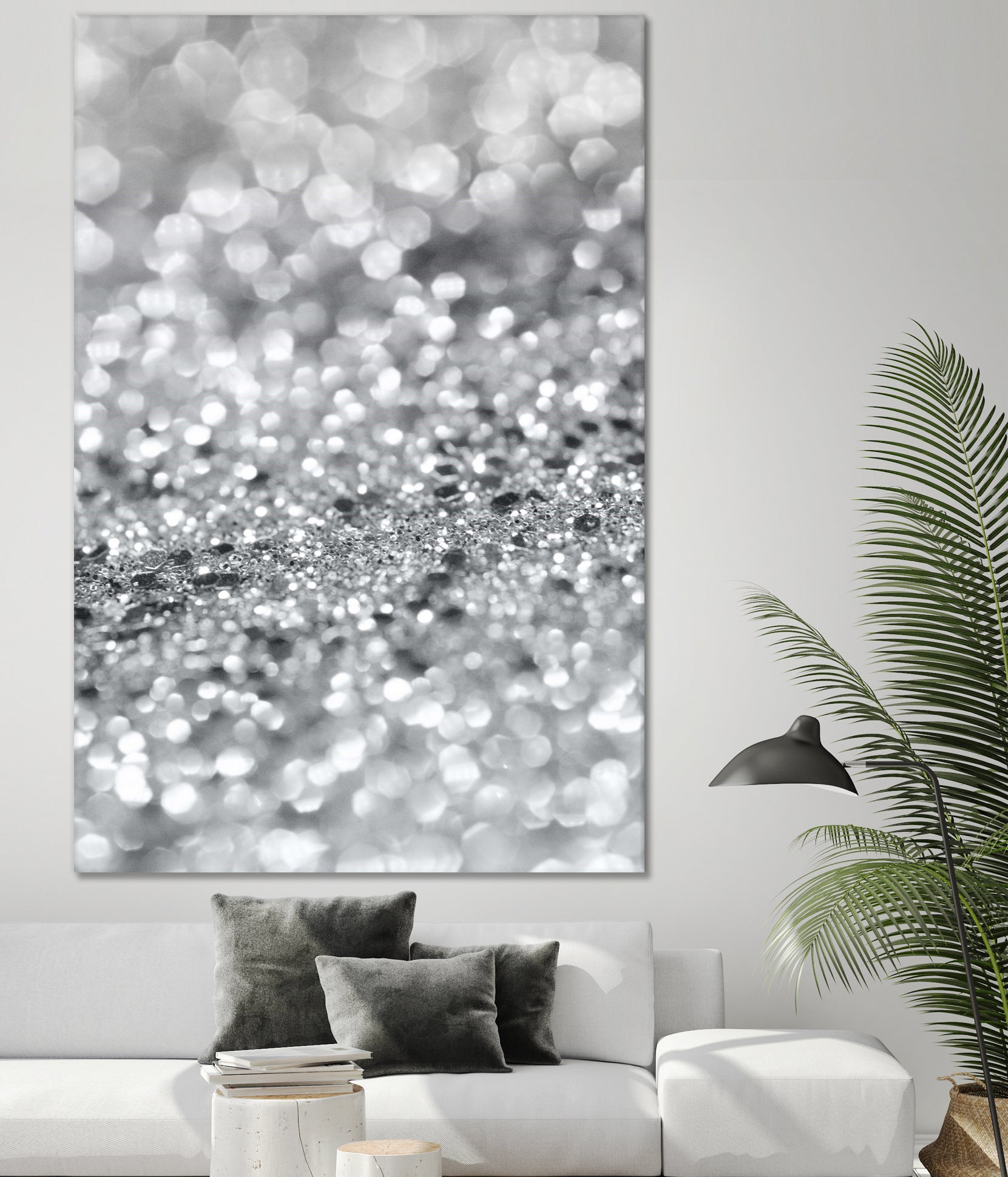 Silver Gray Lady Glitter #1 #shiny #decor #art by Anita & Bella Jantz on GIANT ART - gray photo manipulation