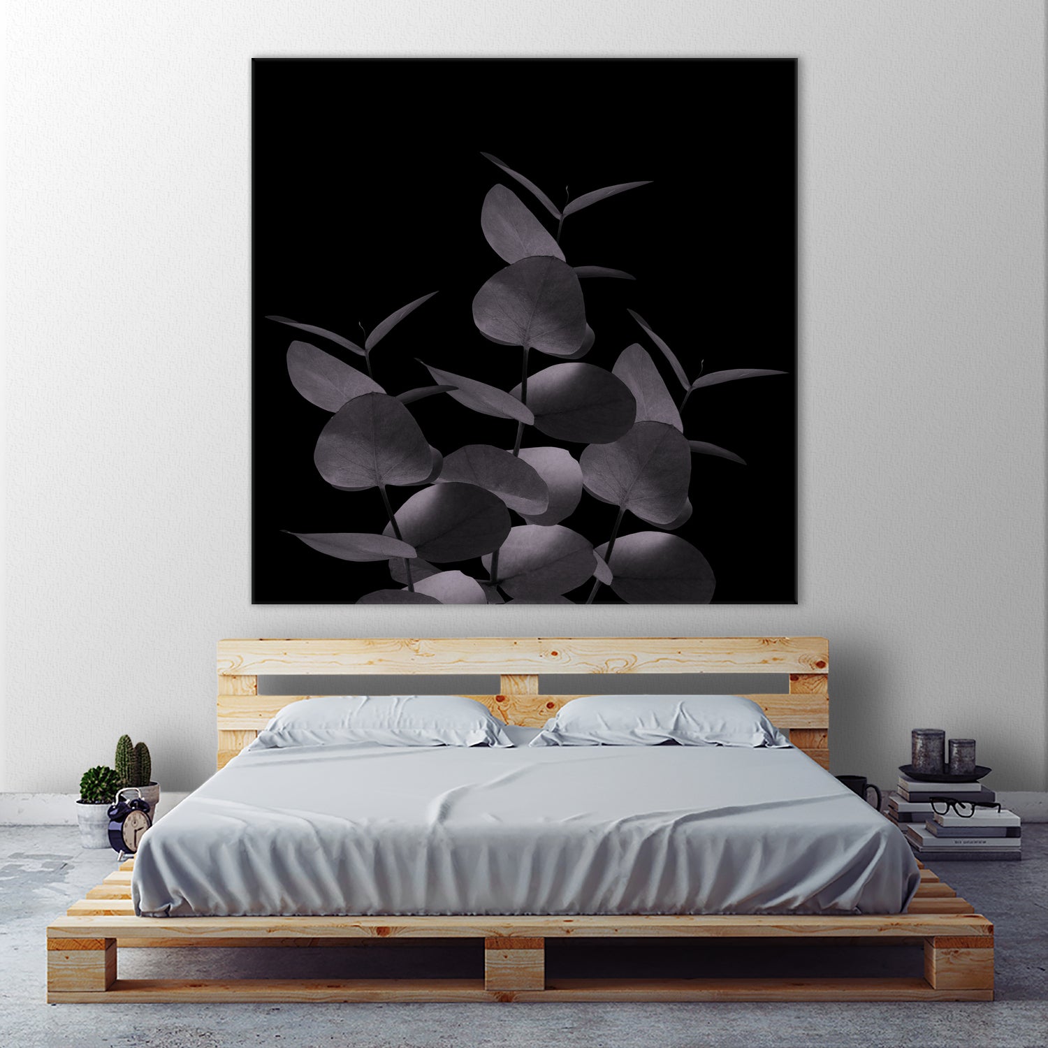 Eucalyptus Leaves Black Black #1 #foliage #decor #art by Anita & Bella Jantz on GIANT ART - black photo illustration