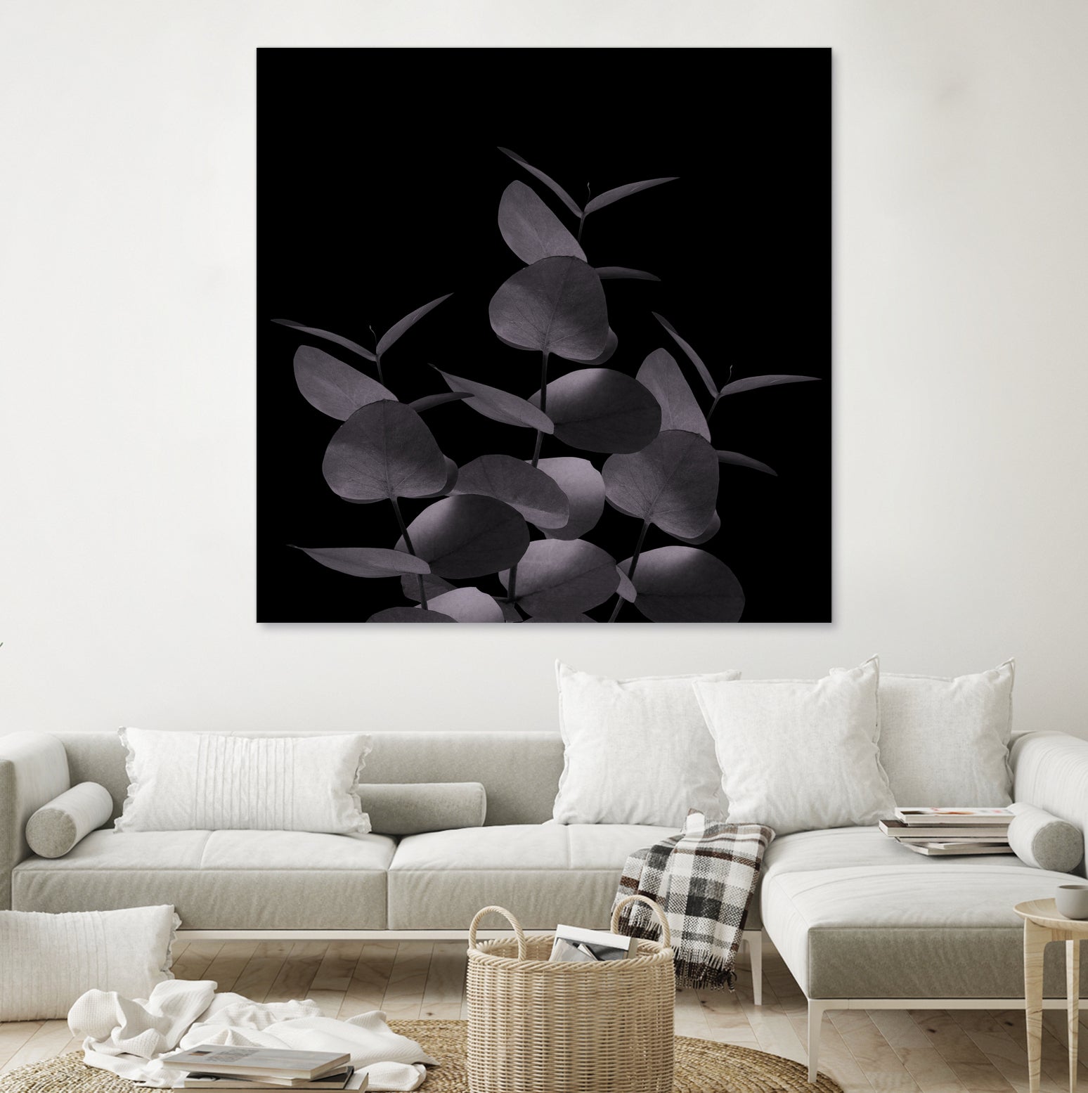 Eucalyptus Leaves Black Black #1 #foliage #decor #art by Anita & Bella Jantz on GIANT ART - black photo illustration