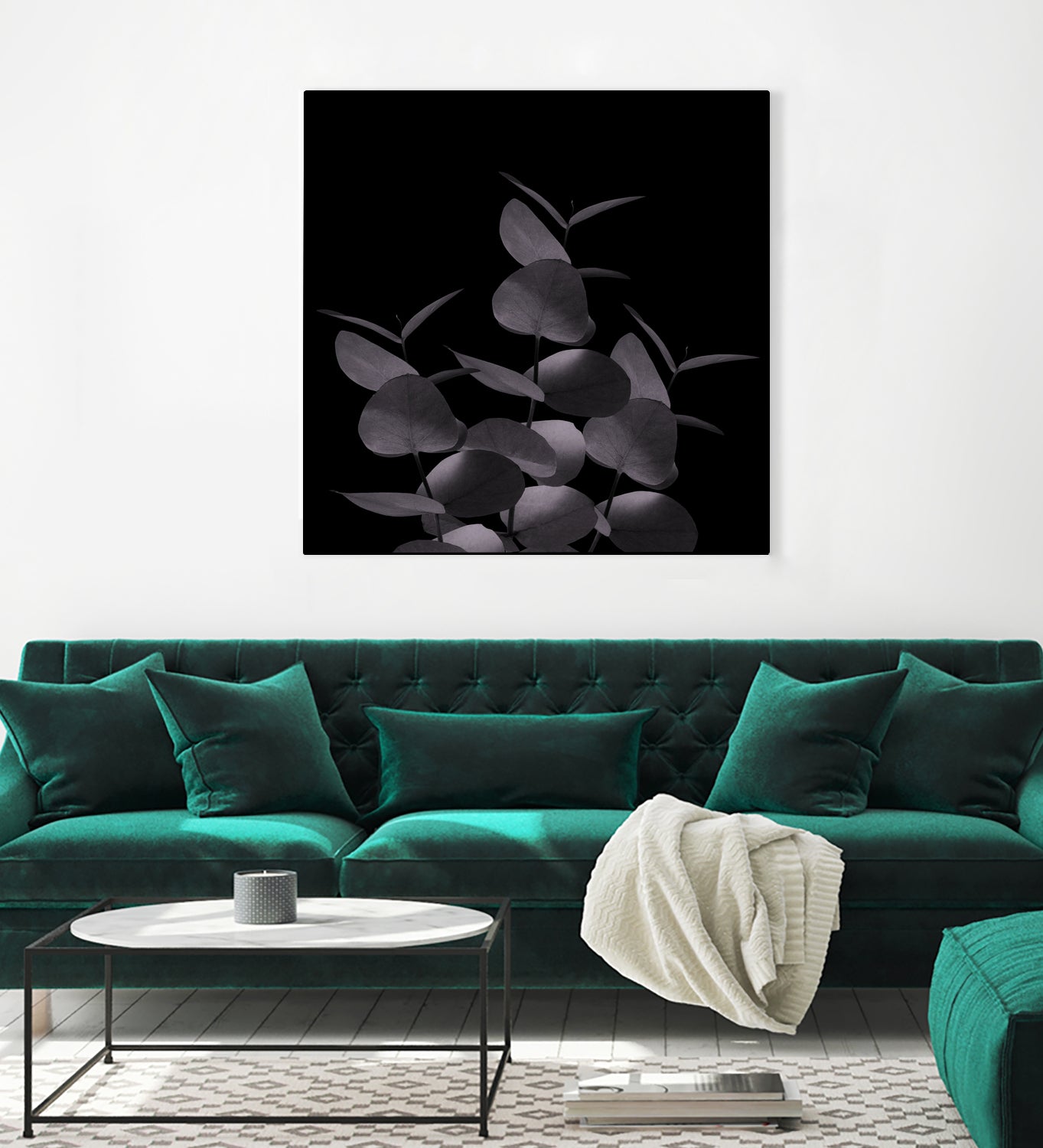 Eucalyptus Leaves Black Black #1 #foliage #decor #art by Anita & Bella Jantz on GIANT ART - black photo illustration