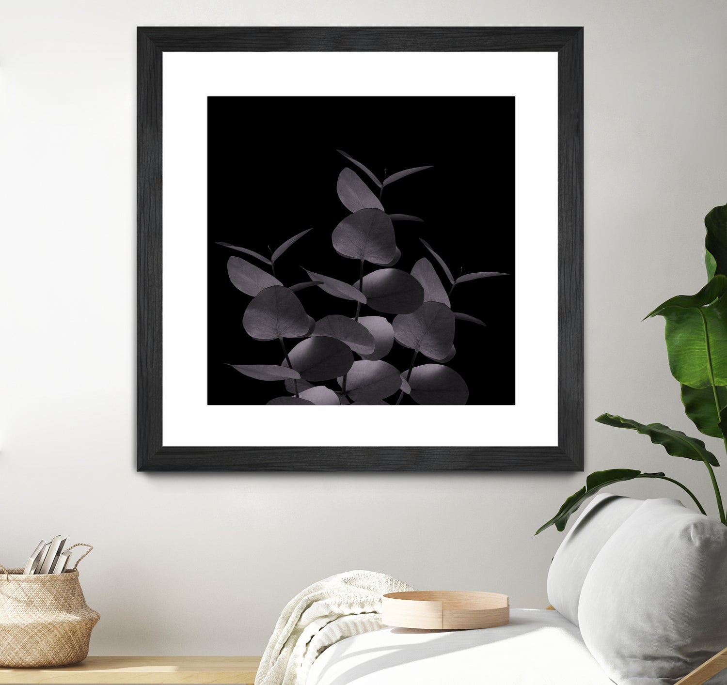 Eucalyptus Leaves Black Black #1 #foliage #decor #art by Anita & Bella Jantz on GIANT ART - black photo illustration