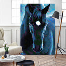 Stallion by Rafael Salazar on GIANT ART - blue digital painting