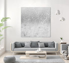 White Marble Silver Ombre Glitter Glam #1 #shiny #gem #decor by Anita & Bella Jantz on GIANT ART - gray photo illustration