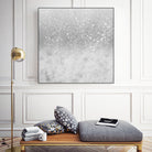 White Marble Silver Ombre Glitter Glam #1 #shiny #gem #decor by Anita & Bella Jantz on GIANT ART - gray photo illustration