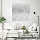 White Marble Silver Ombre Glitter Glam #1 #shiny #gem #decor by Anita & Bella Jantz on GIANT ART - gray photo illustration