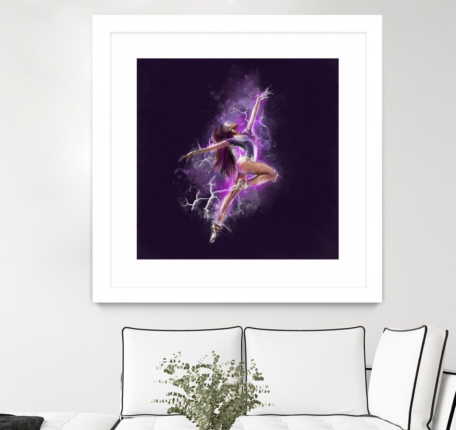 Dancer by Claudio Tosi on GIANT ART - fuchsia digital painting