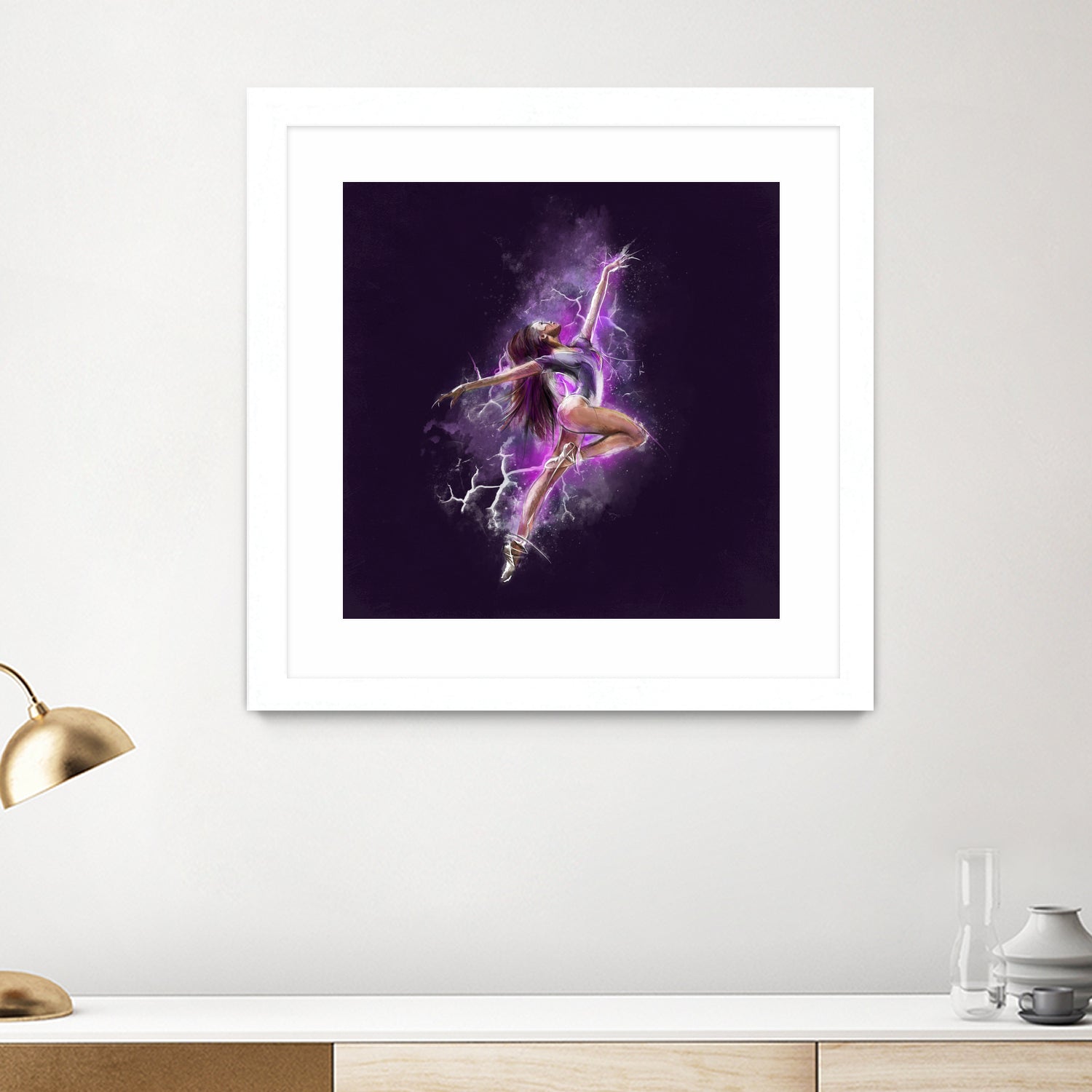 Dancer by Claudio Tosi on GIANT ART - fuchsia digital painting