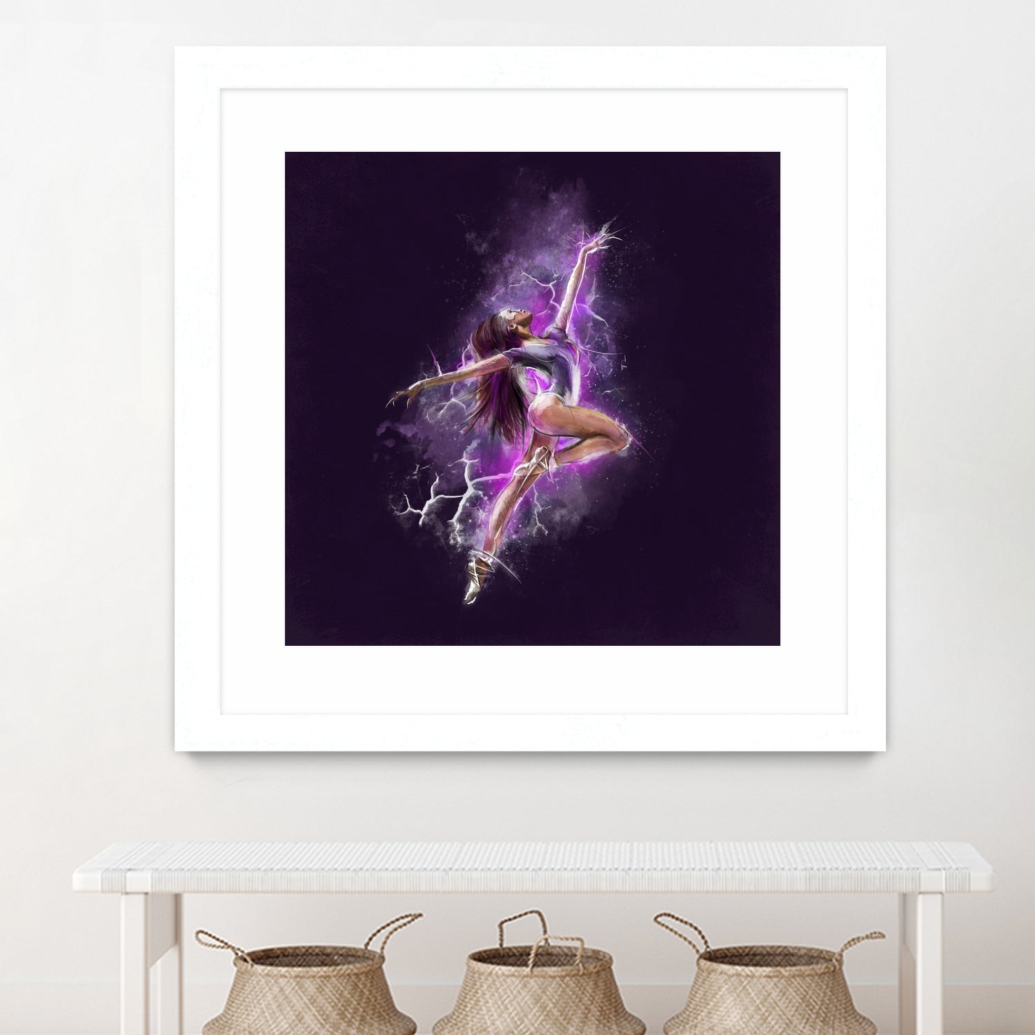 Dancer by Claudio Tosi on GIANT ART - fuchsia digital painting