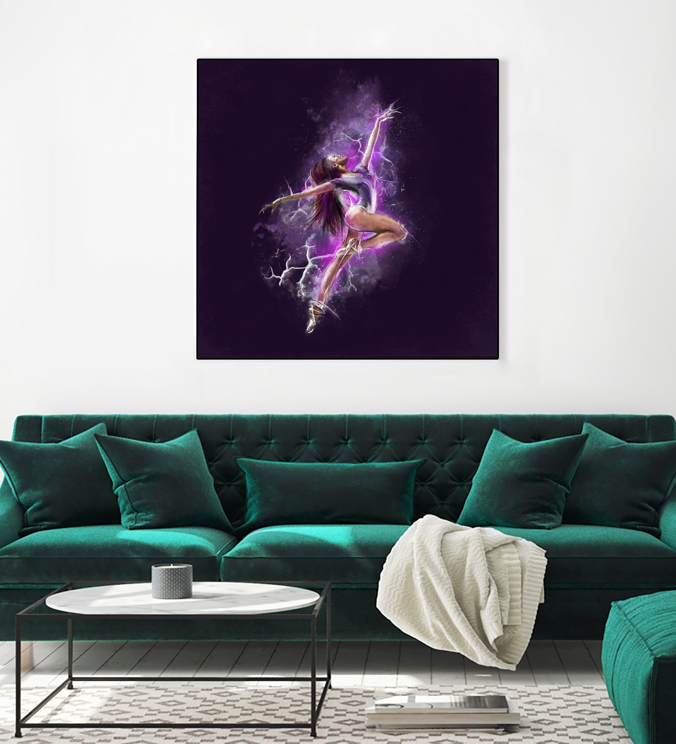 Dancer by Claudio Tosi on GIANT ART - fuchsia digital painting