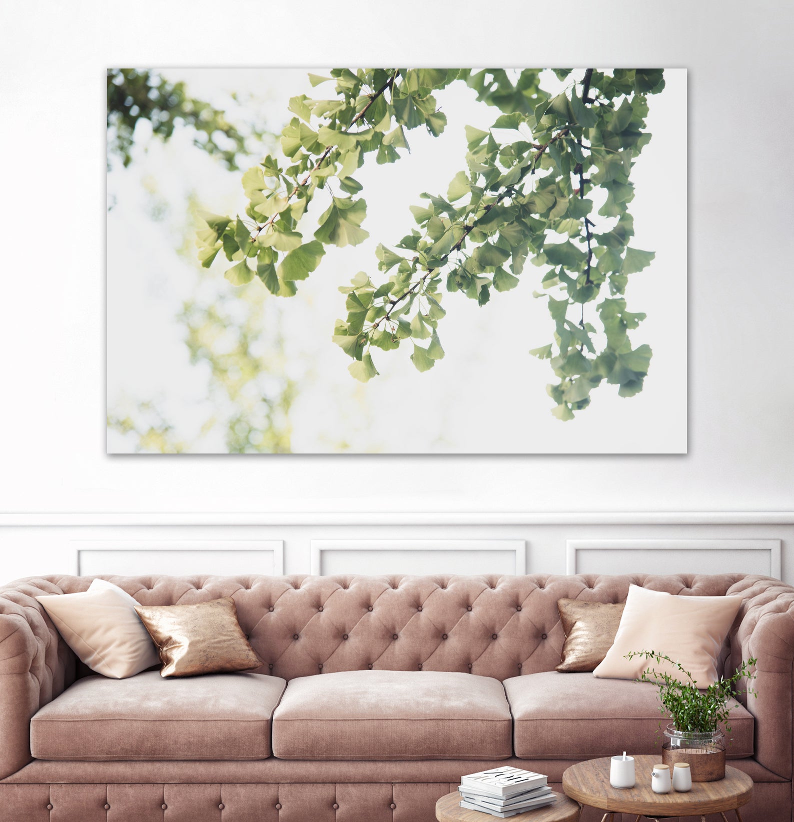 Ginkgo Leaves Dream 1 by Anitas Bellas Art on GIANT ART - coastal