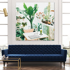 Junglow, Urban Jungle Botanical Home decor, Tropical Plants by Uma Gokhale on GIANT ART - green digital painting