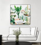 Junglow, Urban Jungle Botanical Home decor, Tropical Plants by Uma Gokhale on GIANT ART - green digital painting