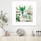 Junglow, Urban Jungle Botanical Home decor, Tropical Plants by Uma Gokhale on GIANT ART - green digital painting