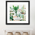 Junglow, Urban Jungle Botanical Home decor, Tropical Plants by Uma Gokhale on GIANT ART - green digital painting