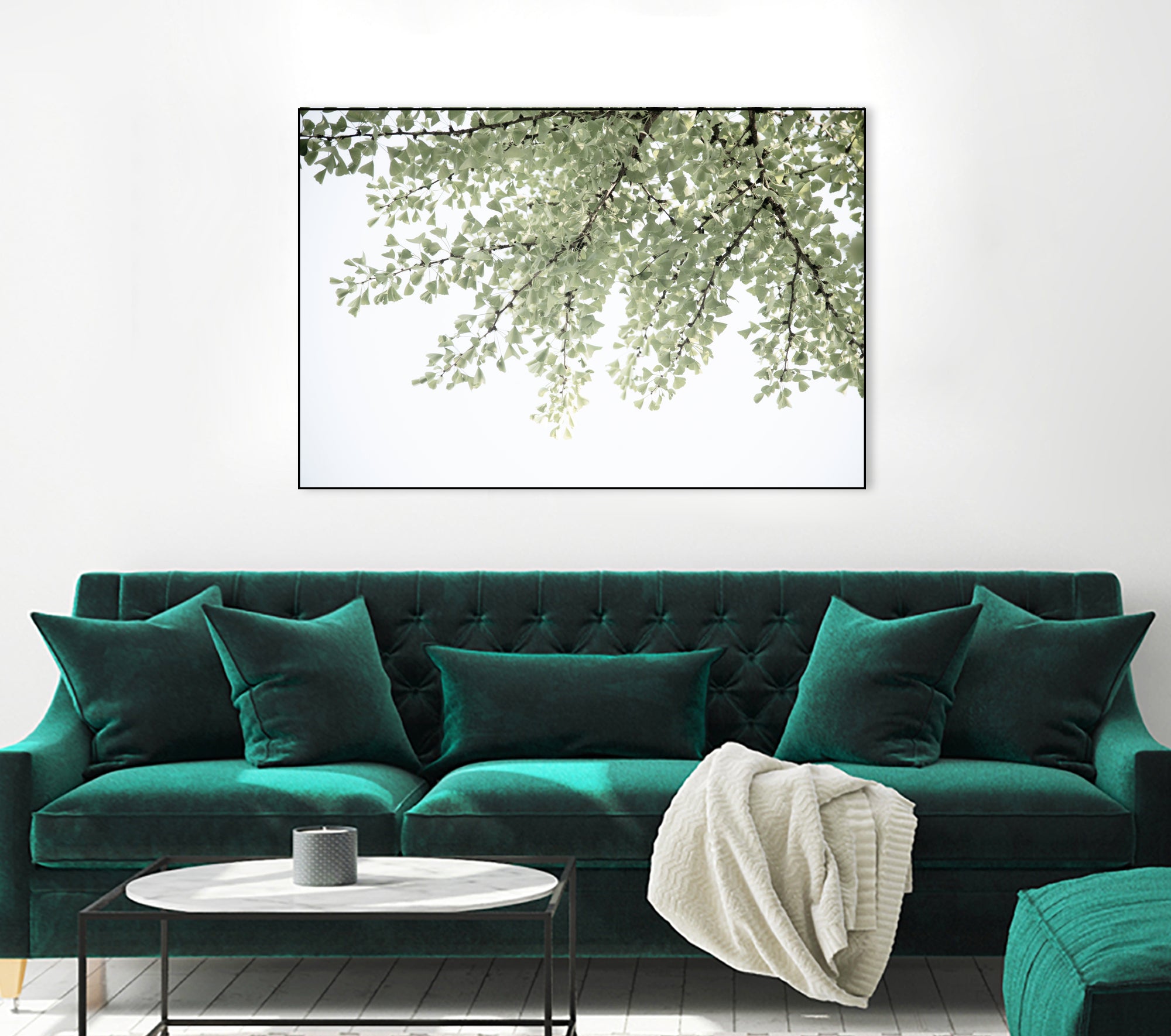 Ginkgo Leaves Dream 4 by Anitas Bellas Art on GIANT ART - coastal