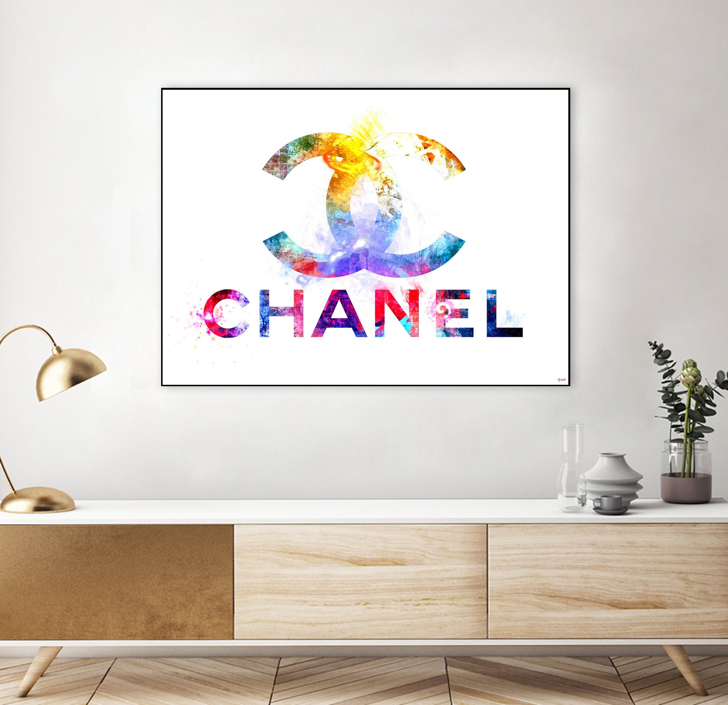 Chanel by Daniel Janda on GIANT ART - pink mixed media