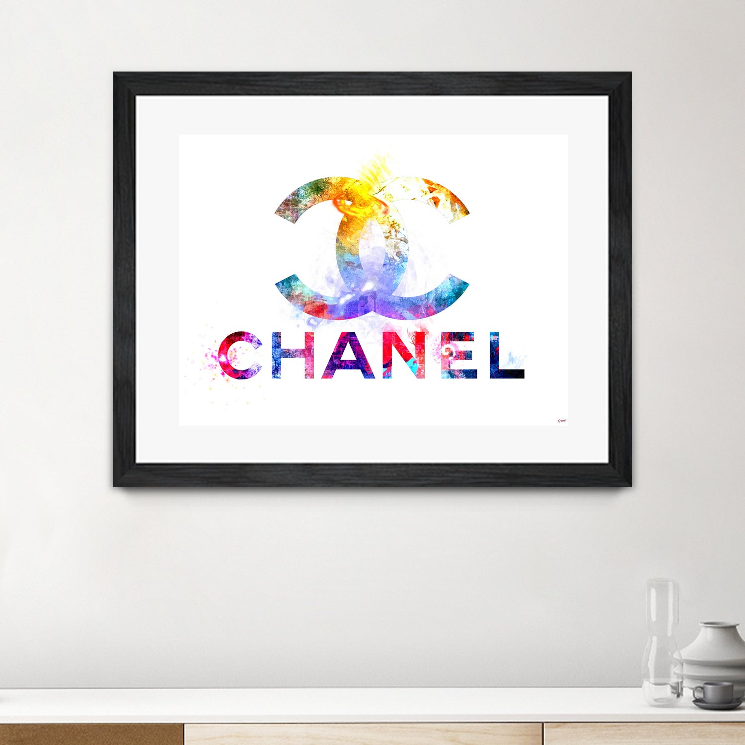 Chanel by Daniel Janda on GIANT ART - pink mixed media