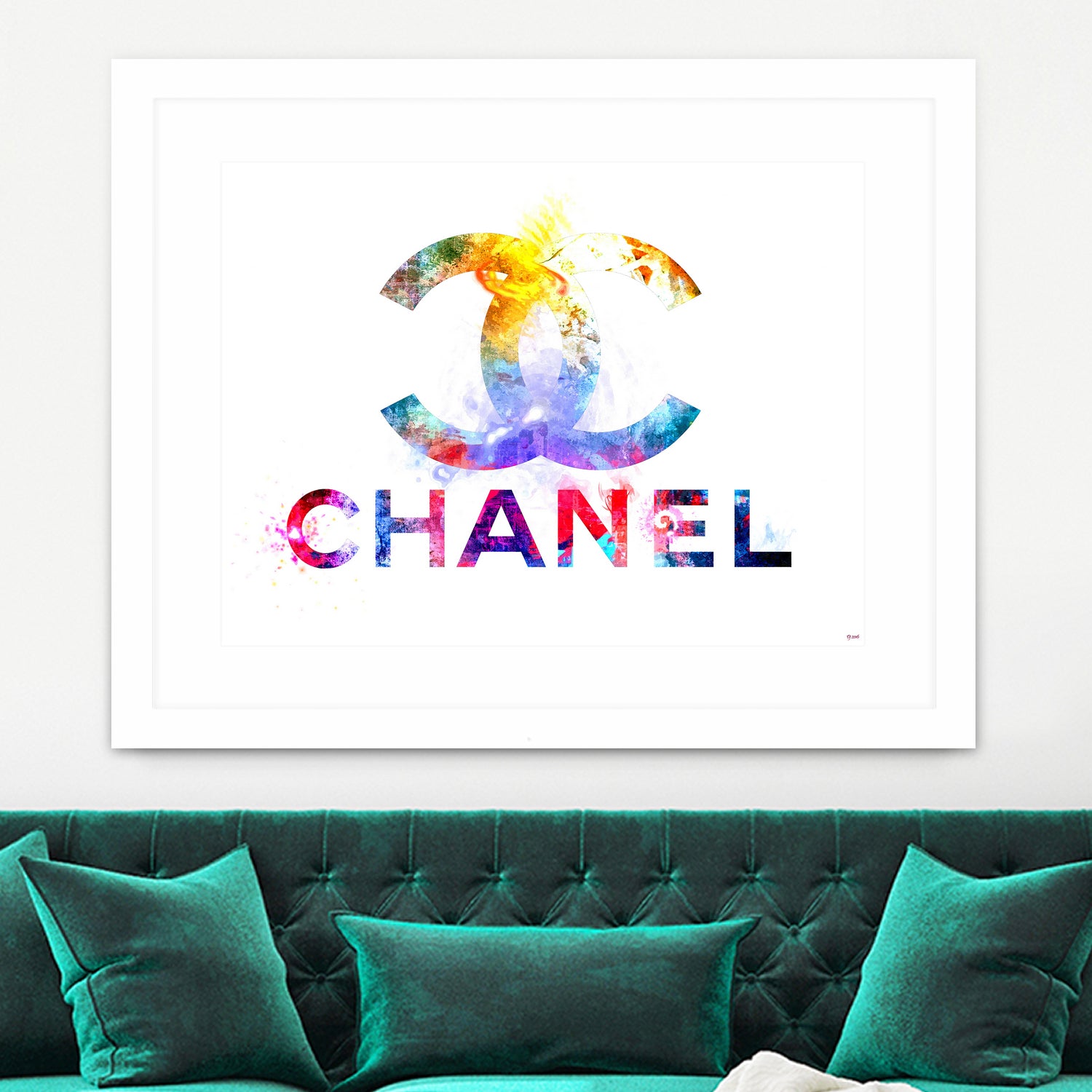 Chanel by Daniel Janda on GIANT ART - pink mixed media