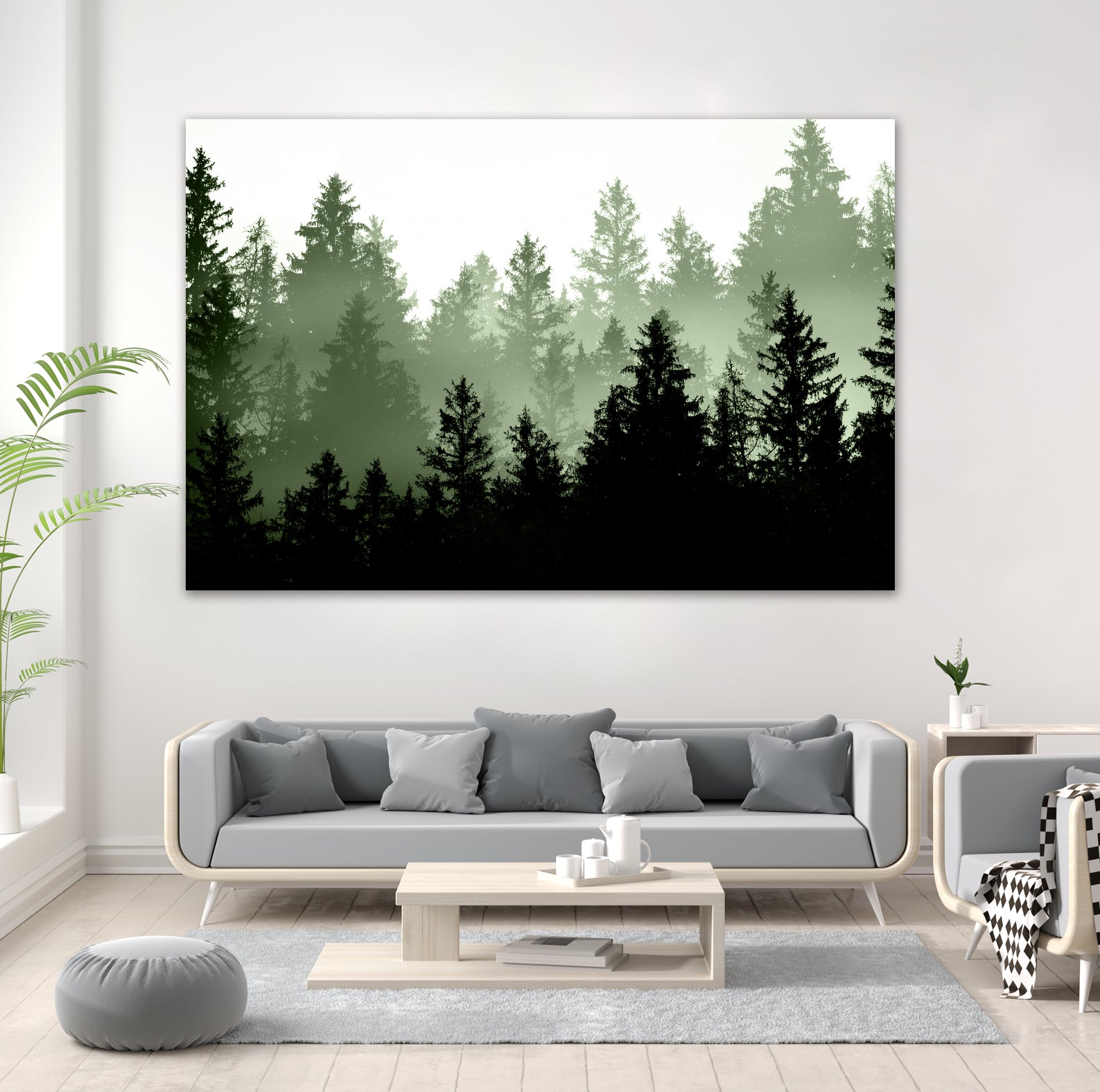 Green Forest Dream 1 by Anitas Bellas Art on GIANT ART - coastal