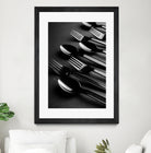 Black plastic cutlery by Studio OMG on GIANT ART - black photo illustration