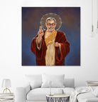 Saint Jeff of Goldblum by Vincent Carrozza on GIANT ART - blue digital painting