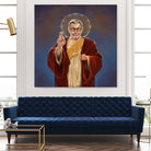 Saint Jeff of Goldblum by Vincent Carrozza on GIANT ART - blue digital painting