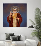 Saint Jeff of Goldblum by Vincent Carrozza on GIANT ART - blue digital painting