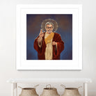 Saint Jeff of Goldblum by Vincent Carrozza on GIANT ART - blue digital painting