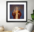 Saint Jeff of Goldblum by Vincent Carrozza on GIANT ART - blue digital painting