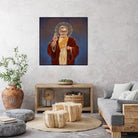 Saint Jeff of Goldblum by Vincent Carrozza on GIANT ART - blue digital painting