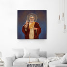 Saint Jeff of Goldblum by Vincent Carrozza on GIANT ART - blue digital painting